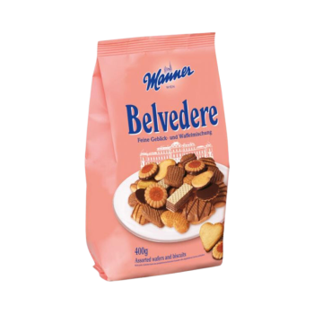 Manner Belvedere Gebäck- und Waffelmischung, 400 Gramm Packung